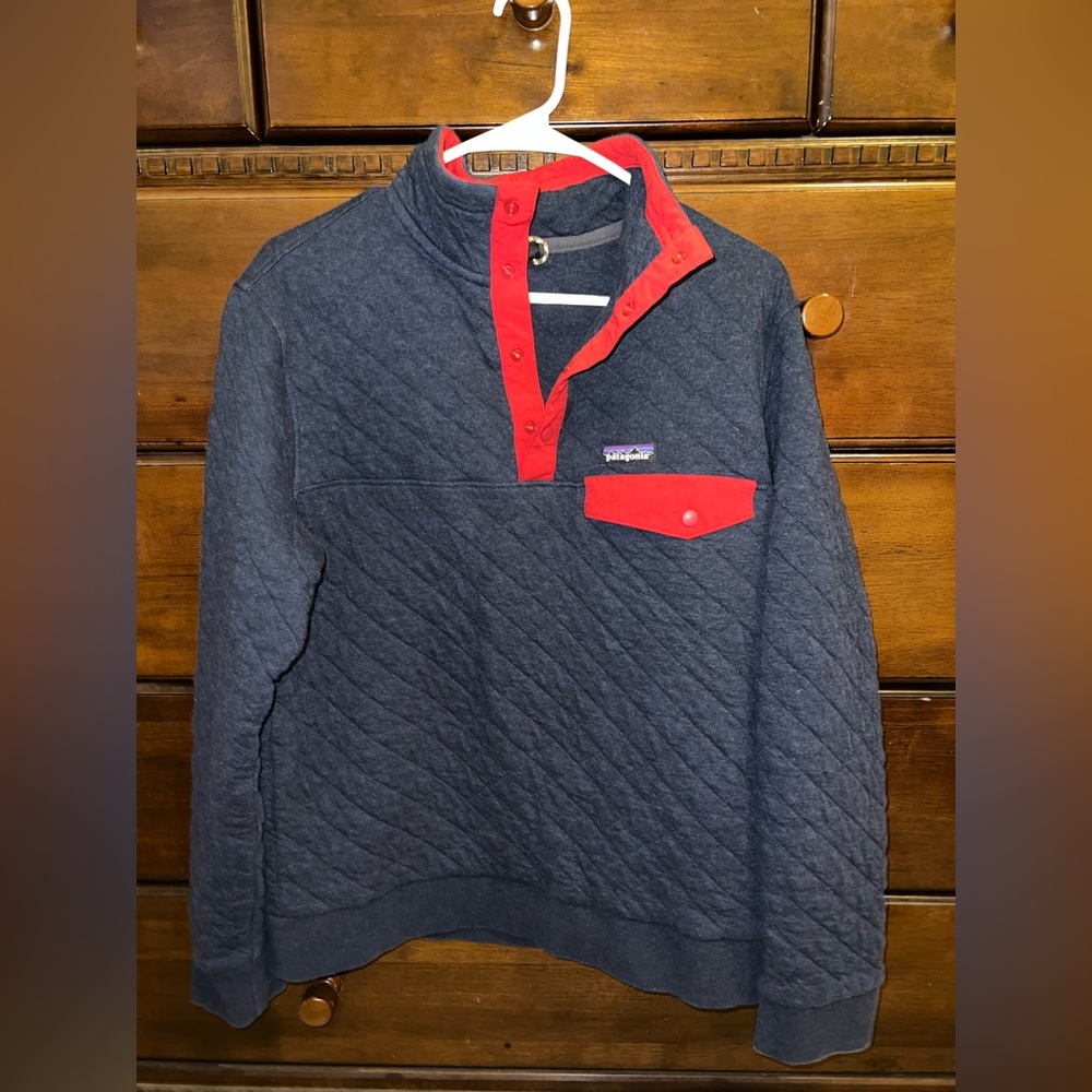 Patagonia fleece pullover quarter button up sweater